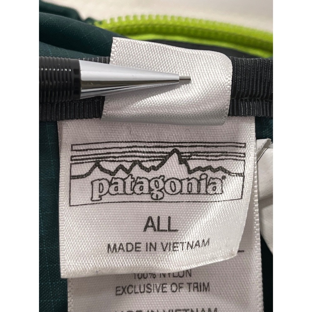 Patagonia Lightweight Travel Tote Green Blue Convertible Backpack - Picture 9 of 15
